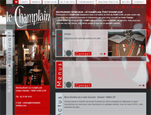 Tablet Screenshot of lechamplain-honfleur.com